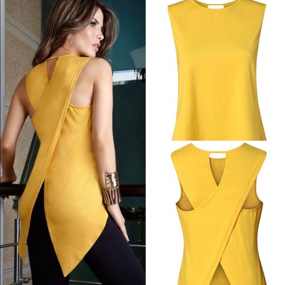 Women’s fashion yellow top